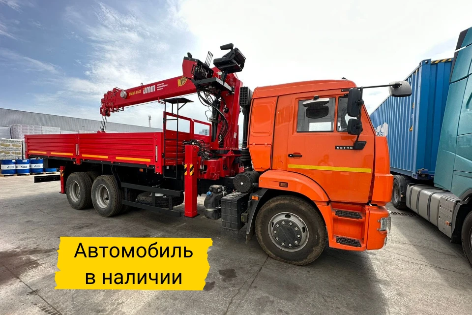Автомобиль КамАЗ бортовой 65115 с КМУ УММ 816Т