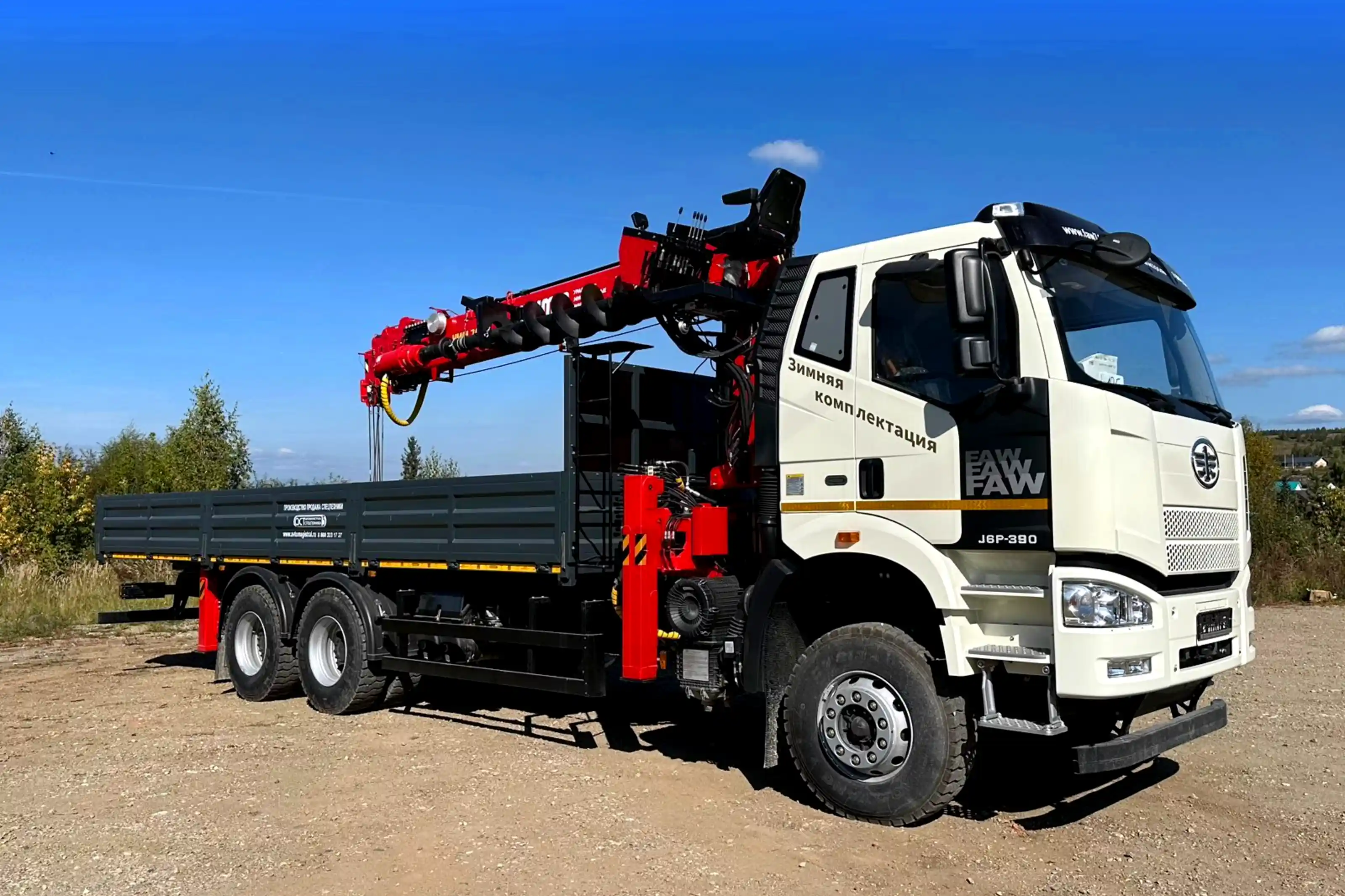 FAW 3250 бортовой с КМУ УММаш 76ТБ